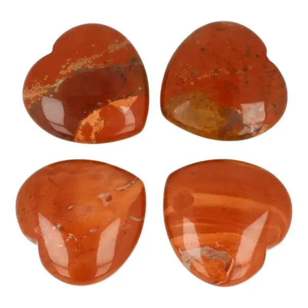 Rode jaspis hart van 4cm breed en hoog