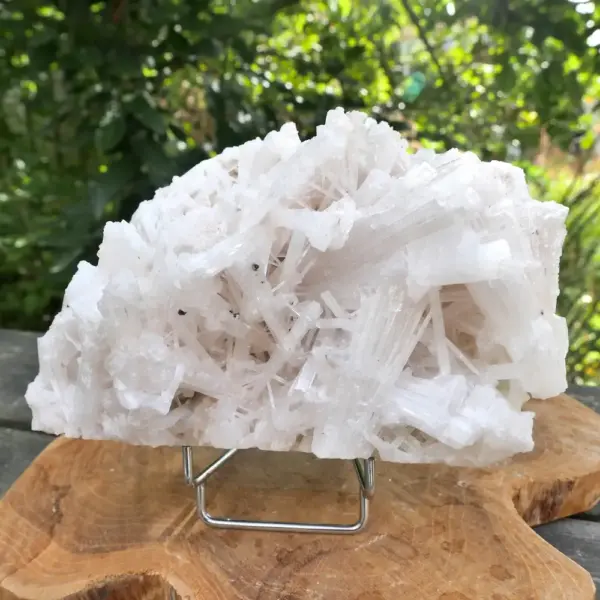 Fraai scoleciet cluster nr2 van 16 x 14 cm uit India