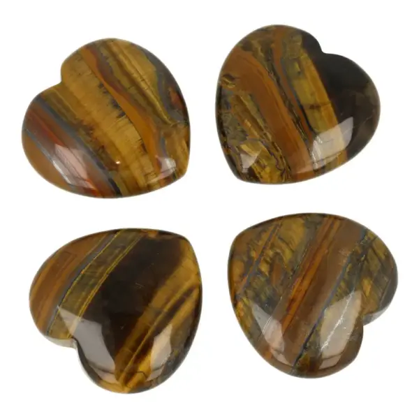 Tijgeroog hart van 4cm breed